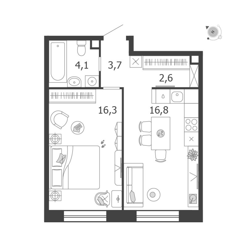 Продажа 1-комн квартиры в новостройке Москва г., Автозаводская ул.,  к. 3.9