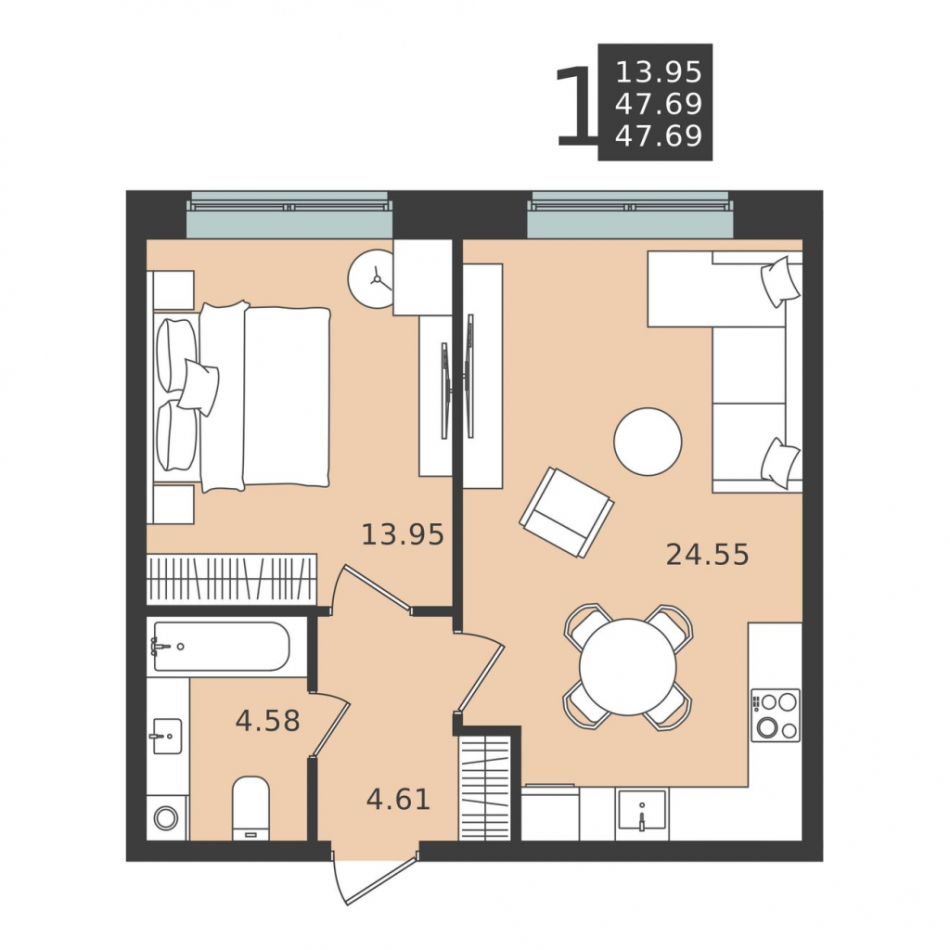 Продажа 1-комн квартиры в новостройке Химки г., Вашутинское ш.,  к. 5