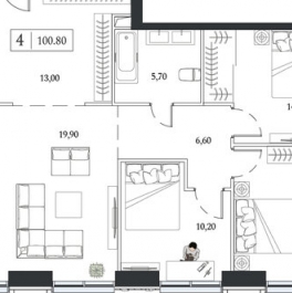 Продажа 3-комн квартиры на вторичном рынке Андропова пр-кт,  д. 9/1 к2