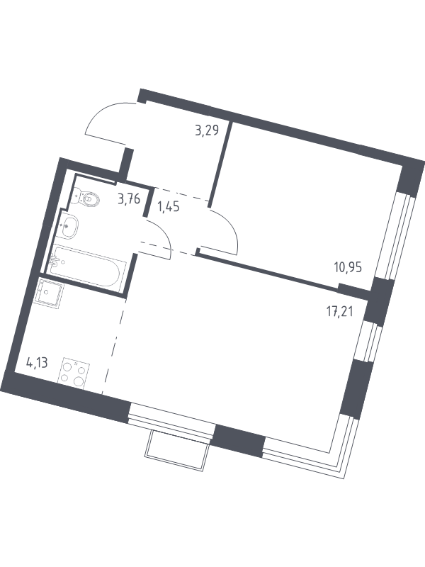 Продажа 1-комн квартиры в новостройке Москва г., Ленинградское ш.,  к. 5
