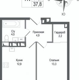 Продажа 1-комн квартиры в новостройке Королёв г., к. 2 Продажа 1-комн квартиры в новостройке Королёв г., к. 2
