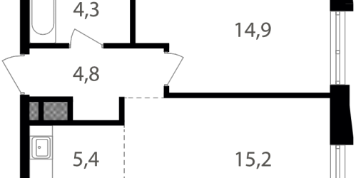 1-комн квартира Москва г., Кирпичный пер.,  к. 1