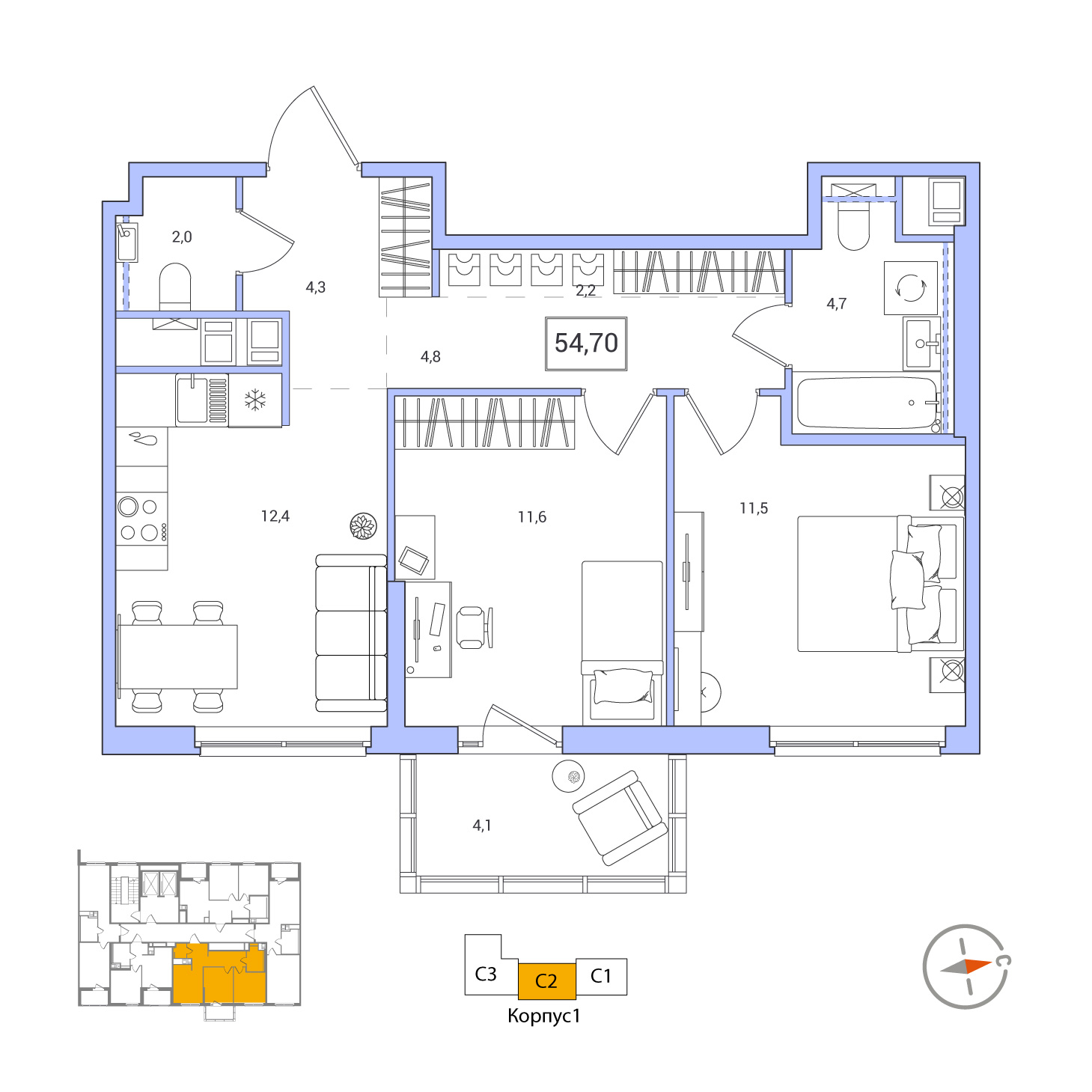 Продать Квартиры в новостройке Янино-1, массив 