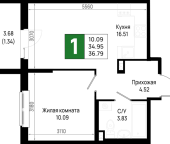 Продать Квартиры в новостройке Новосаратовка д., Первых ул.   5.1