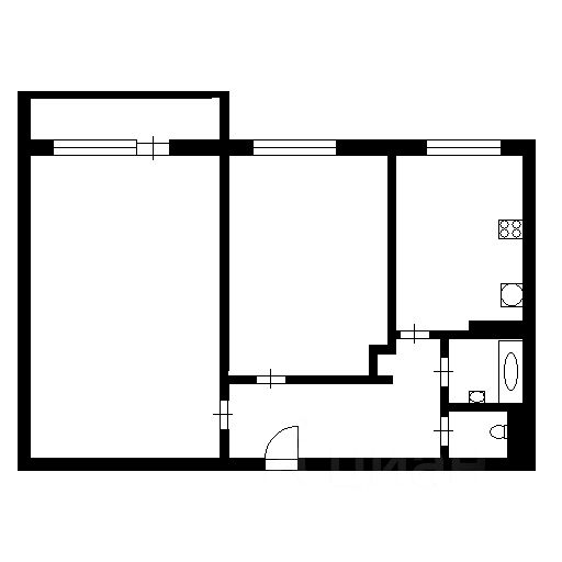Аренда 2-комн квартиры на вторичном рынке Отечественная улица, 3