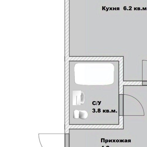 1-комн квартира Колпино, набережная Комсомольского Канала, 21