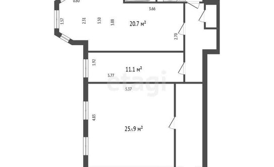 Продажа 3-комн квартиры на вторичном рынке Старорусская улица,  д. 5/3