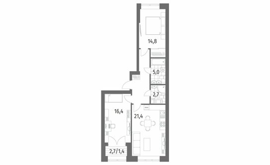 Продажа 2-комн квартиры на вторичном рынке улица Академика Константинова,  д. 1 к1 с1