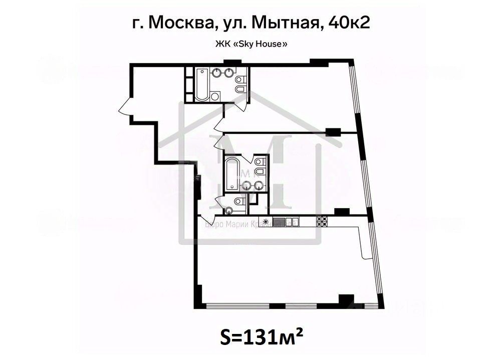 Продажа 3-комн квартиры на вторичном рынке Мытная улица, 40к2