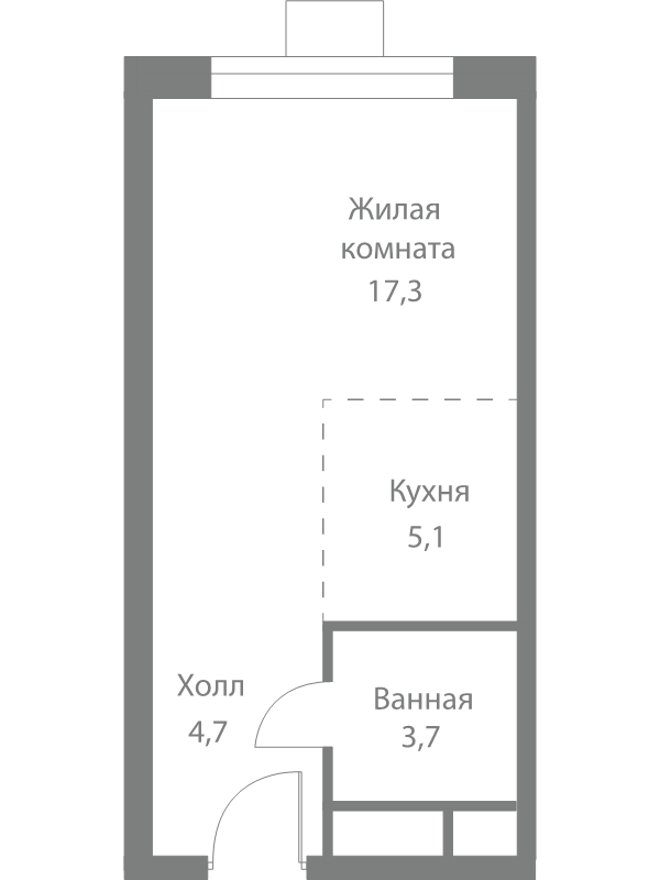 Продажа студии Москва г., Сколковское ш.,  к. 4