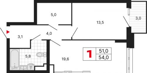 1-комн квартира Москва г., Перовское ш.,  к. 1