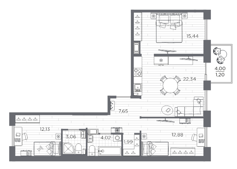 Продажа 3-комн квартиры в новостройке Санкт-Петербург г., Суздальское ш.,  к. 611