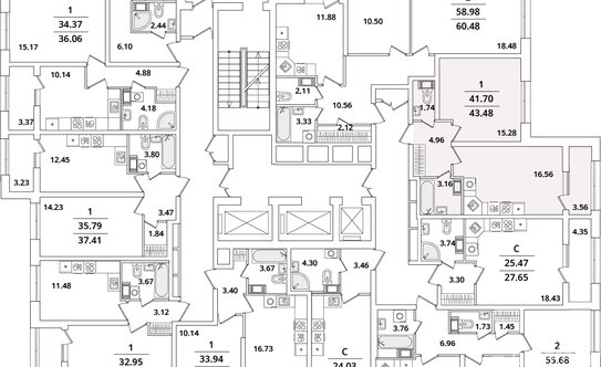 Продажа 1-комн квартиры на вторичном рынке Маршала Блюхера пр-кт,  д. 3 к2 с1
