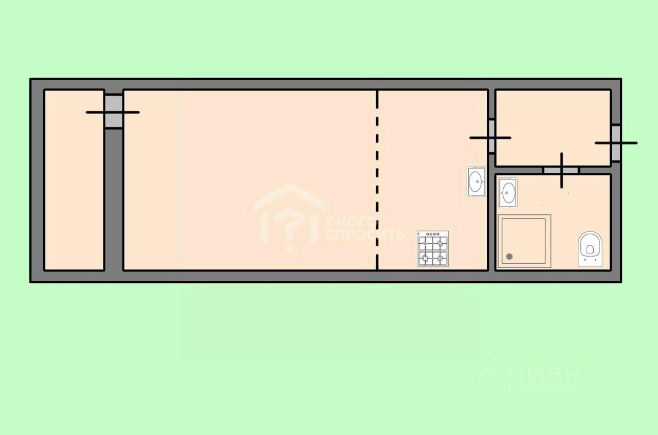Продажа студии Ломоносов, Михайловская улица, 51