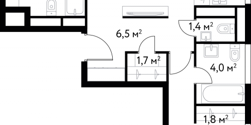 3-комн квартира Большая Спасская улица