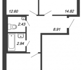 Продать Квартиры в новостройке Мурино п., Шоссе в Лаврики ул.   5