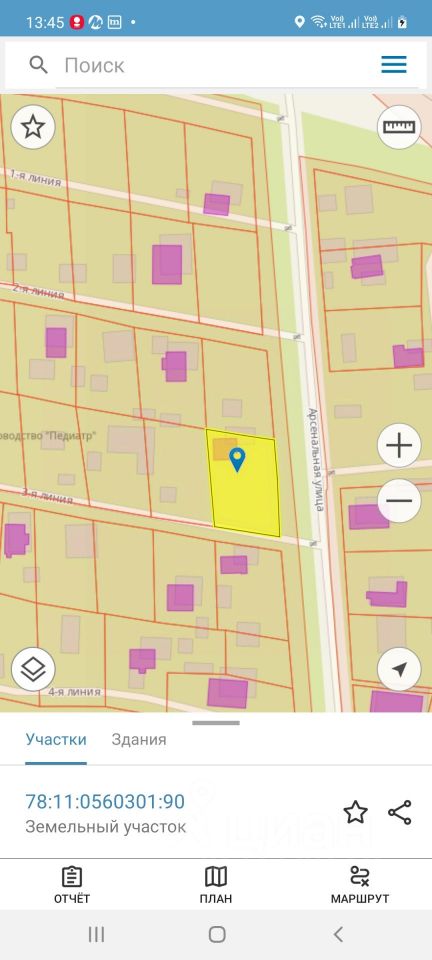 Продажа земли Педиатр СНТ, 3-я линия