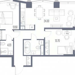 Продажа 3-комн квартиры в новостройке Ленинградское ш