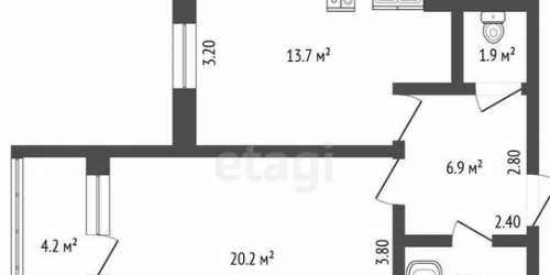 1-комн квартира Яхтенная ул,  д. 2,  к. 1