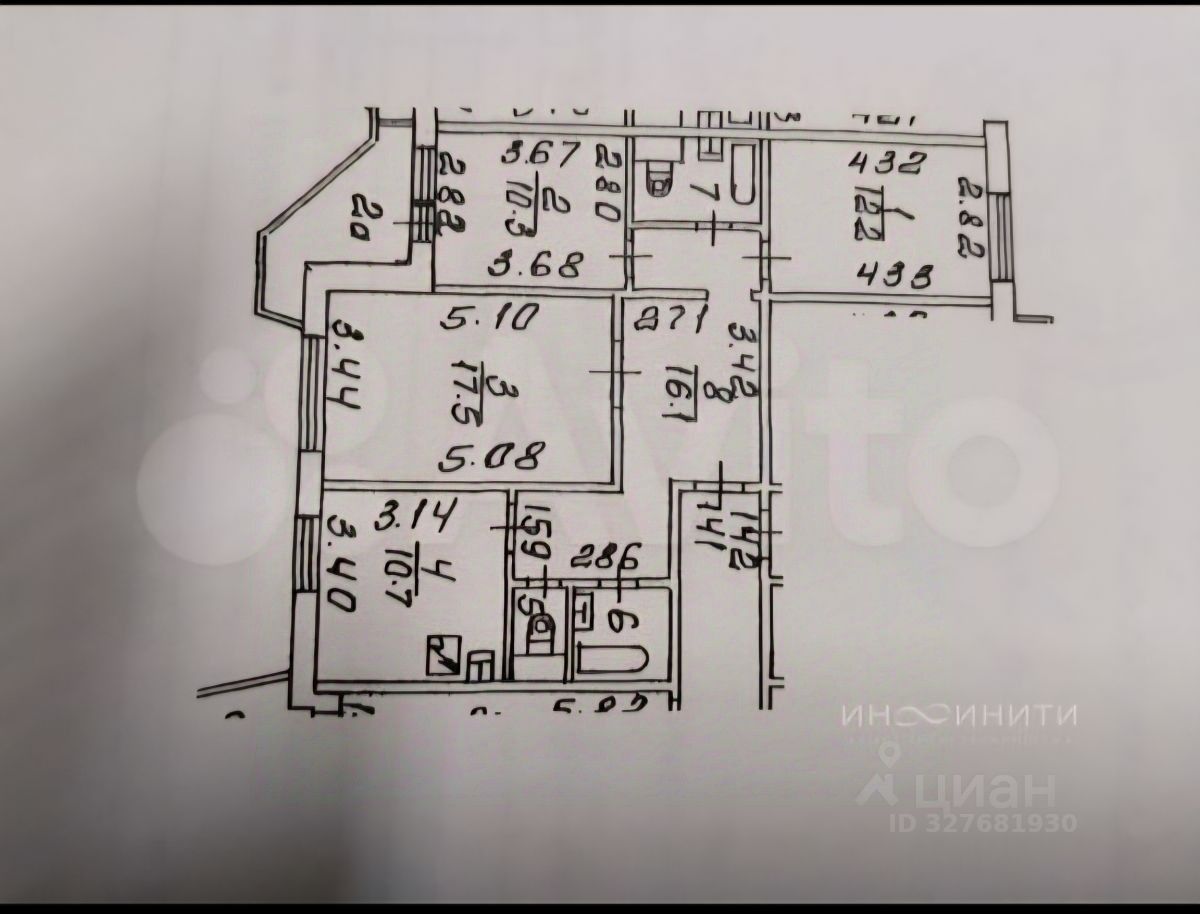 Продажа 3-комн квартиры на вторичном рынке Новокосинская улица, 17К7