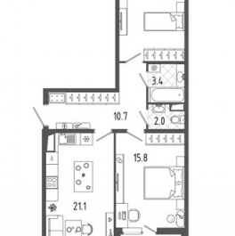 Продажа 2-комн квартиры на вторичном рынке Торжковская улица,  д. 5