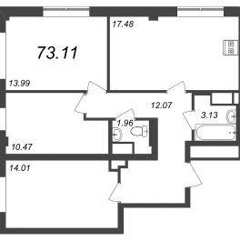 Продажа 3-комн квартиры в новостройке Санкт-Петербург г., Ремесленная ул.,  к. 1