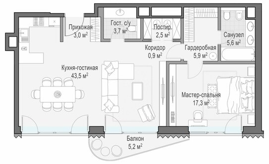 Продажа 2-комн квартиры на вторичном рынке Толмачевский Б. пер,  д. 5 к1