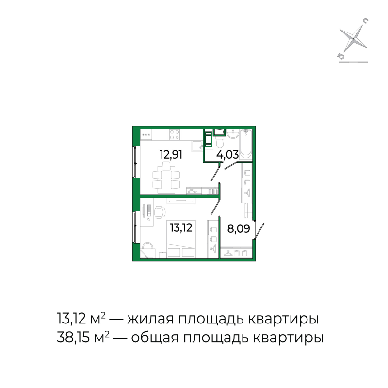 Продажа 1-комн квартиры в новостройке Сертолово г., Дмитрия Кожемякина ул.,  к. 3