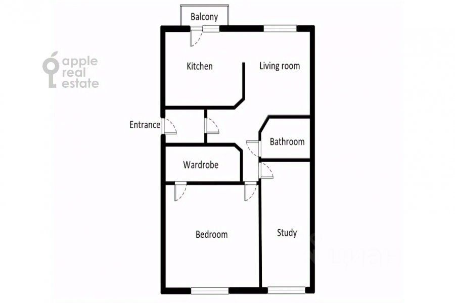 Аренда 3-комн квартиры на вторичном рынке Рублевское шоссе, 26К4