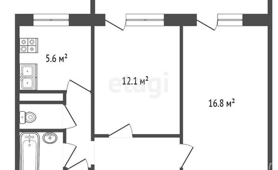 Продажа 2-комн квартиры на вторичном рынке Куровское г, Кирова ул,  д. 12