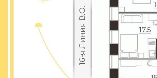 5-комн квартира 16-я Васильевского острова линия, 25