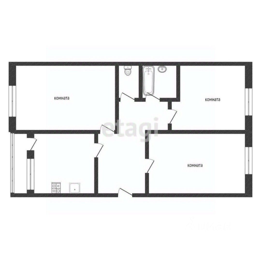 Продажа 3-комн квартиры на вторичном рынке Кириши, проспект Ленина, 33б