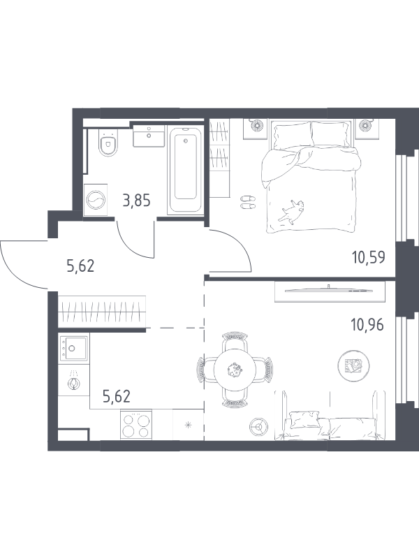 Продажа 1-комн квартиры в новостройке Мякинино д., 4-я Мякининская ул.,  к. 3
