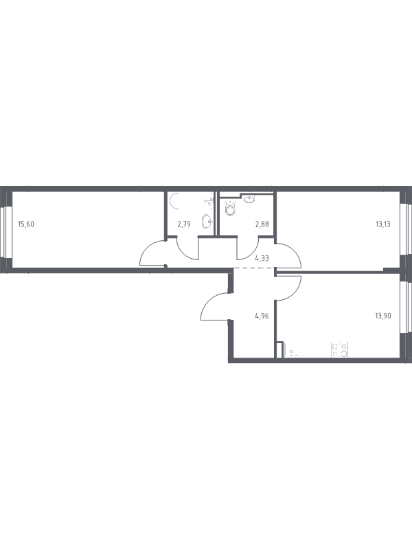Продажа 2-комн квартиры в новостройке Москва г., Ленинградское ш.,  к. 6