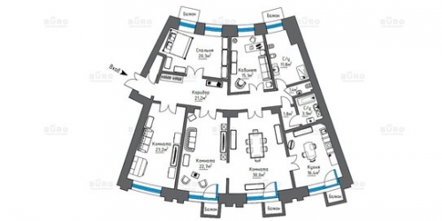 6-комн квартира Тверская улица,  д. 9