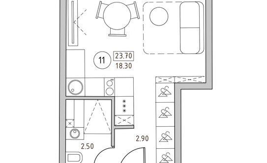 Продажа 1-комн квартиры на вторичном рынке ул Швецова,  д. 4