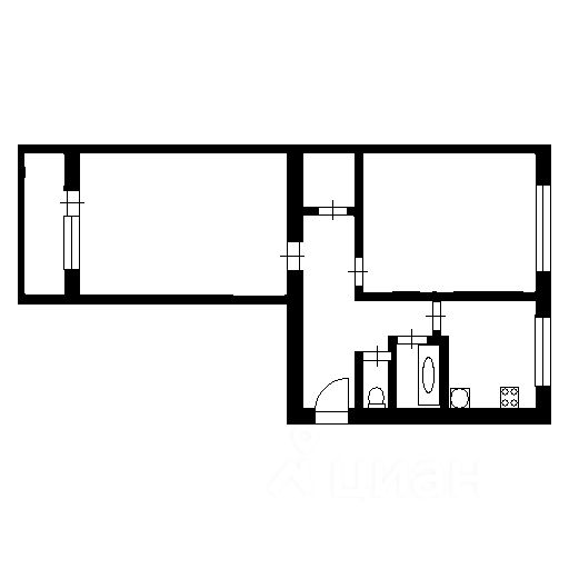 Аренда 2-комн квартиры на вторичном рынке Большая Пороховская улица, 45