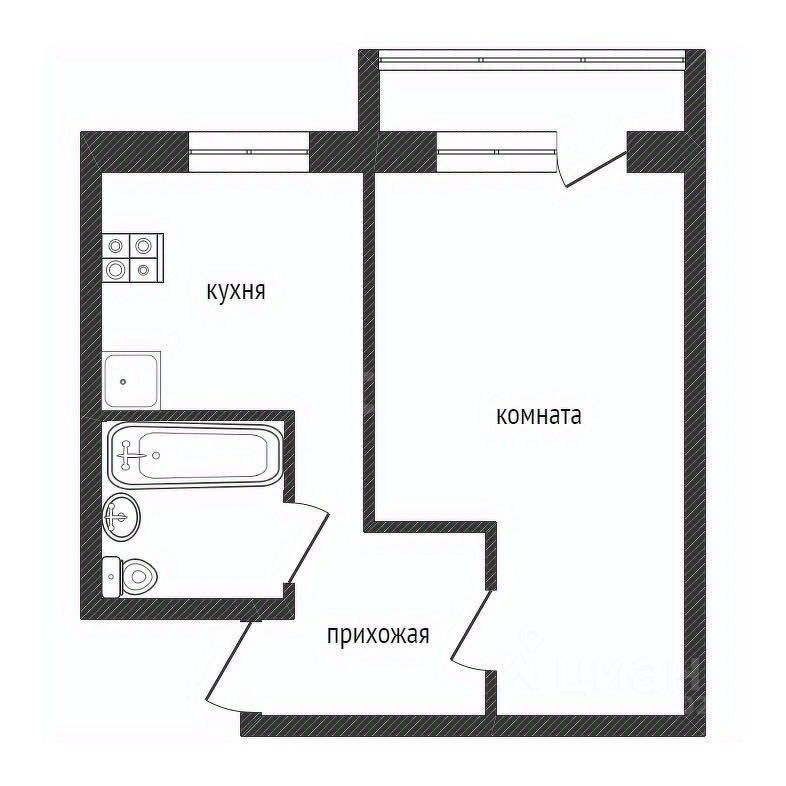 Продажа 1-комн квартиры на вторичном рынке Кириши, улица Энергетиков, 21