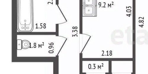 2-комн квартира Коломенская улица, 32