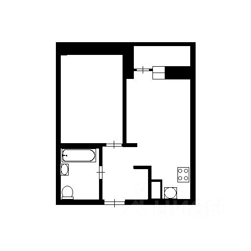 Аренда 1-комн квартиры на вторичном рынке Мурино, Новая улица, 7к4