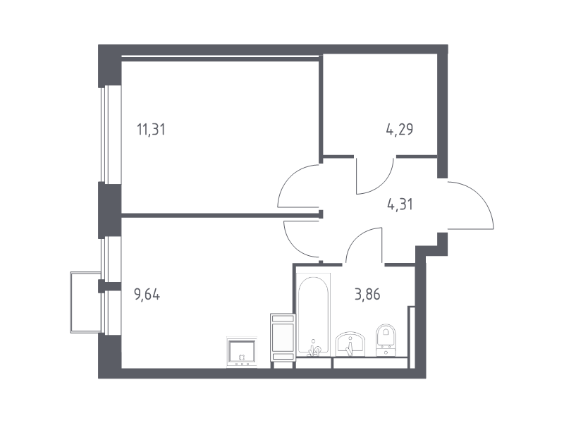 Продажа 1-комн квартиры в новостройке Путилково д., Путилковское ш.,  к. 27