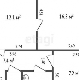 Продажа 2-комн квартиры на вторичном рынке Реки Мойки наб,  д. 60