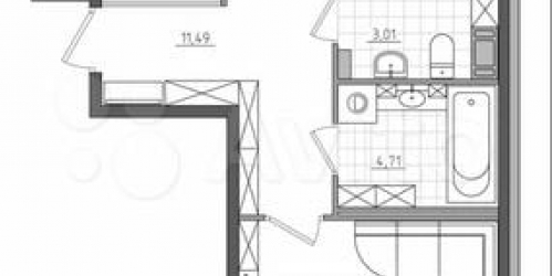 2-комн квартира Прилукская улица,  д. 28