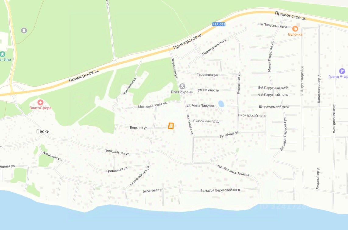 Продажа земли пос. Пески, улица Верхняя, 3