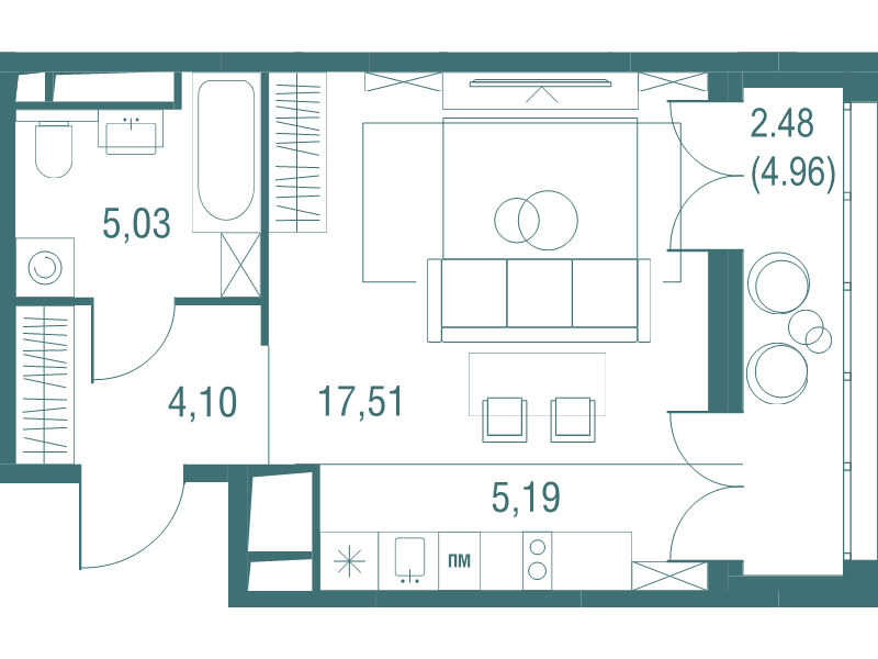 Продажа студии Одинцово г., Северная ул.,  к. 4а