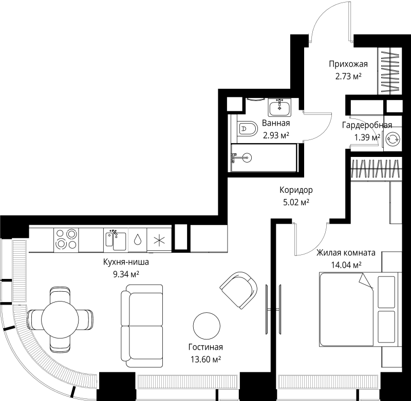 Продажа 1-комн квартиры в новостройке Москва г., Верейская ул.,  к. 5