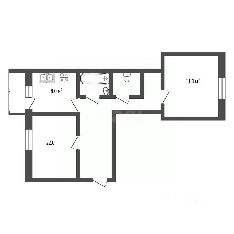 Продажа 2-комн квартиры на вторичном рынке Левобережная улица, 4к9