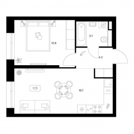 Продажа 1-комн квартиры в новостройке Середневский лес, корп. 2.1.3 Продажа 1-комн квартиры в новостройке Середневский лес, корп. 2.1.3
