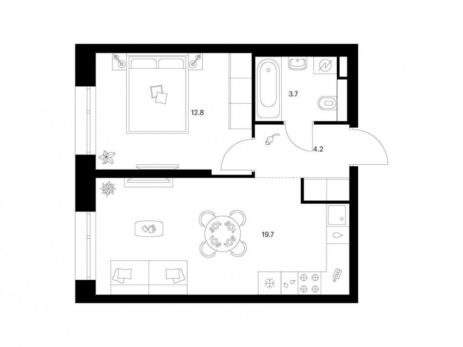 Продажа 1-комн квартиры в новостройке Середневский лес, корп. 2.1.3