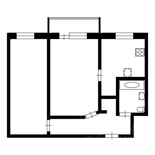 Аренда 2-комн квартиры на вторичном рынке Кириши, улица Мира, 23
